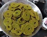 A picture of step 4 of Spinach cheese butter Chakri or Murukku.