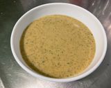 Une image de l'étape 9 de Marinade moutarde ail chèvre basilic au bouillon de champignons.