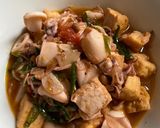 Foto langkah ke 6 dari resep Cumi tauco cabai hijau.
