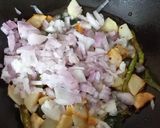 A picture of step 2 of Corn Poha.