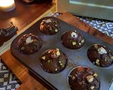 A picture of step 3 of Double chocolate banana cupcake.
