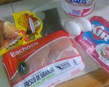 Foto del paso 1 de la receta: Pechuga de pollo a la mostaza rellena de queso y jamón