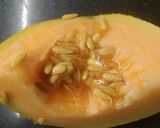 A picture of step 1 of Muskan melon with malai.