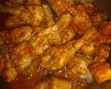 A picture of step 4 of Chicken qorma.