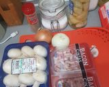 Foto del paso 1 de la receta: Alcachofas con bacon, cebolla y champiñones, divino!