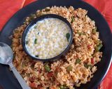 A picture of step 3 of Colourful Pulao.