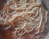 Pas rețetă Spaghetti cu sos de roșii și mozzarella 3 fotografie