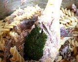 A picture of step 4 of My Lamb Pasta with Yogurt & Mint Sauce. 😍.