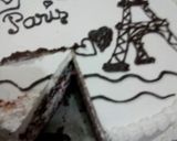 A picture of step 5 of Eiffel Tower Cake.