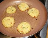 A picture of step 4 of YELLOW SPLIT PEA FRITTERS (VEGAN).