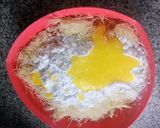 A picture of step 2 of Kunafa with Custard.