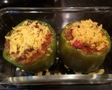 A picture of step 9 of Cheesy Stuffed Green Bell Peppers.