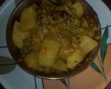 A picture of step 16 of Aloo posto.