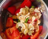 A picture of step 2 of Niramish Paneer.
