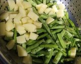 A picture of step 1 of Gawar potato sabji.