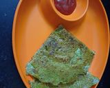 A picture of step 3 of Sprouted moong chilla.