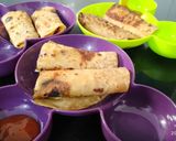 A picture of step 3 of Egg roll (for kids).