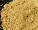 A picture of step 3 of Protein rich Yellow split Moong daal(gram lentils) Burfi.