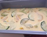 Une image de l'étape 4 de Flan de courgettes tricolores.