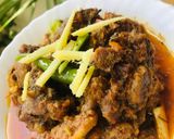 A picture of step 2 of Mutton karahi.