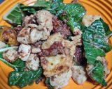 A picture of step 6 of Pan Fried Gnocchi with Spinach.