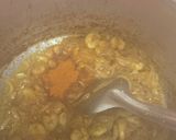 A picture of step 4 of Prawn biriyani/shrimp biriyani.