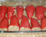 Foto del paso 2 de la receta: Pimientos del piquillo rellenos con carne de soja y queso azul