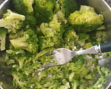 Foto del paso 1 de la receta: Tortitas de brócoli con champiñones