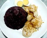 รูปขั้นตอนการทำที่ 6 ของ ข้าวไรซ์เบอร์รี่ไก่ทอดกระเทียมไข่ต้ม