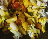 A picture of step 4 of Aloo gobhi.