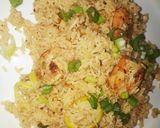 A picture of step 7 of Lemon prawn rice.