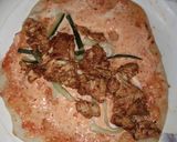 A picture of step 8 of Chicken showarma.