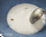 A picture of step 1 of Cream Brulee.