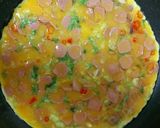 Foto langkah ke 4 dari resep Pizza telur dadar.