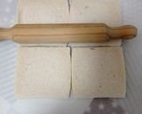 Foto del paso 1 de la receta: Arrollado de pan molde relleno de salmón ahumado y palmitos