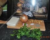 A picture of step 1 of Peanuts Pasta With Feta Cheese.