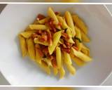 Garganelli con speck, finferli e zafferano recipe step 3 photo