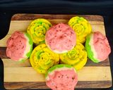 Foto langkah ke 7 dari resep Bolu Kukus Semangka.