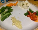 A picture of step 1 of Beef & Oyster sauce with black pepper.