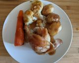 A picture of step 5 of One Pot Roast Chicken Dinner.