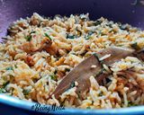 A picture of step 4 of Palak Paneer Pulao.