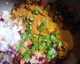 A picture of step 2 of Walnut Poha Cutlet.
