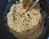 Foto langkah ke 4 dari resep Spaghetti Keju Nori Torch.