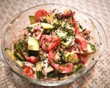 Grúz saláta diós-ecetes öntettel recept fázis 3 fotója