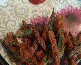 A picture of step 4 of Crispy bhindi.