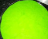 A picture of step 7 of Sweet colourful Custard mathari.