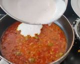 A picture of step 5 of Idli Shakshuka (Leftover Dosa batter).