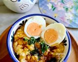 Foto langkah ke 3 dari resep Bubur Ayam Labu Kuning.