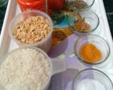 A picture of step 1 of Khichadi.