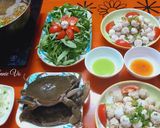 Hình bước làm 5 của món Lẩu cua nấu bầu